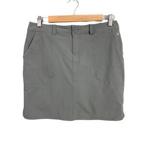 EMS Eastern Mountain Sports Gray Compass Skirt With Shorts Skort 4 S Small